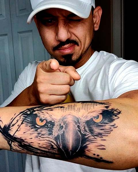 eagle Tattoo Picture  Last Sparrow Tattoo  Eagle neck tattoo Side neck  tattoo Best neck tattoos